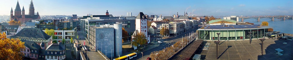 Panorama, Blick vom Mainzer Rathausdach, Foto: Bernd Eßling, Bildjournalist, Fotograf