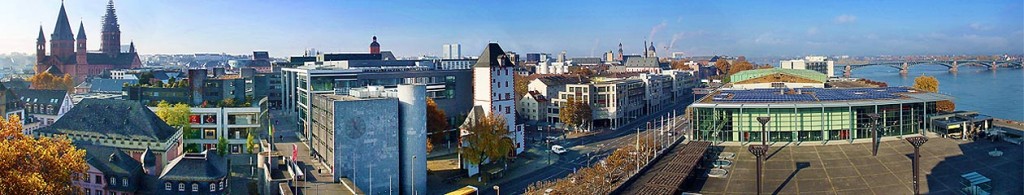 Panorama, Blick vom Mainzer Rathausdach, Foto: Bernd Eßling, Bildjournalist, Fotograf