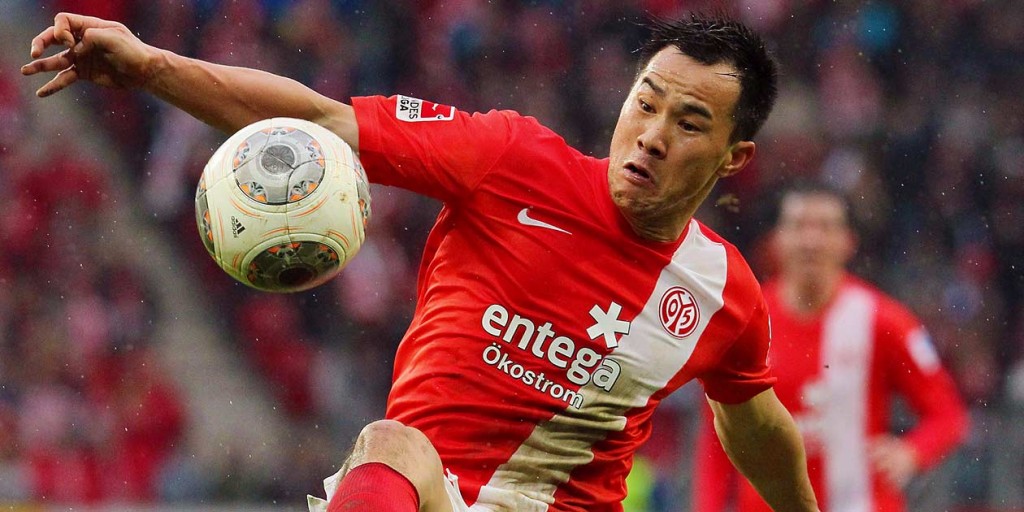 Fussball Bundesliga, FSV Mainz 05, Shinji Okazaki, Foto: Bernd Eßling, Bildjournalist, Fotograf