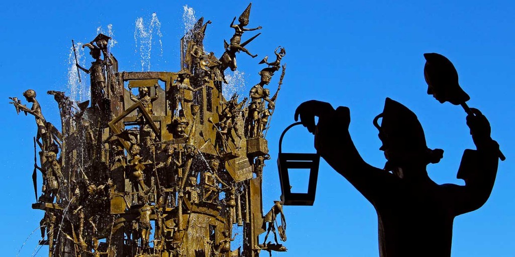 Mainz, der Fastnachtsbrunnen, Foto: Bernd Eßling, Bildjournalist, Fotograf